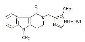 Alosetron Hydrochloride - Structural Formula Illustration