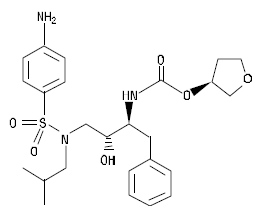 AGENERASE® (amprenavir)  Structural Formula Illustration