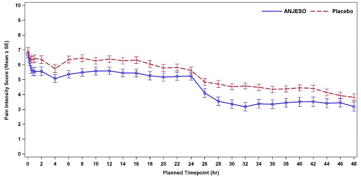 Pain Intensity Score (Mean ± SE) - Illustration