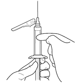 PRIME the syringe to remove air - Illustration