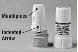 Inhaler with Cap Removed - Illustration