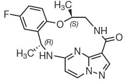 AUGTYRO™ (repotrectinib) Structural Formula Illustration