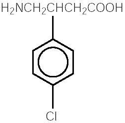 BACLOFEN Structural Formula Illustration