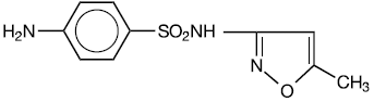 Sulfamethoxazole Structural Formula Illustration