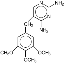 Trimethoprim Structural Formula Illustration