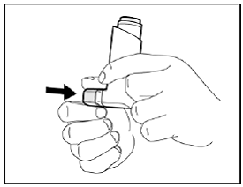 Replace the cap over the mouthpiece right
away after use  - Illustration