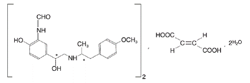 Formoterol fumarate - Structural Formula Illustration