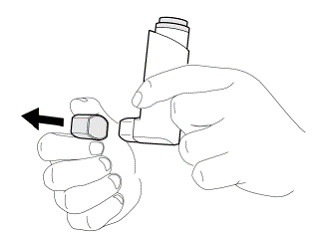 Preparing your BEVESPI AEROSPHERE inhaler for use - Illustration