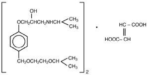 ZEBETA® (bisoprolol fumarate) Structural Formula Illustration