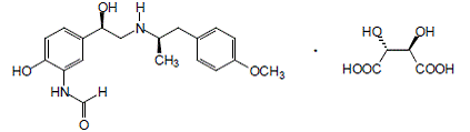 BROVANA® (arformoterol tartrate) Structural Formula Illustration