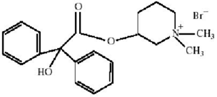 CANTIL® (mepenzolate bromide) Structural Formula Illustration