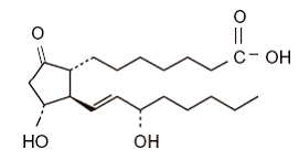 CAVERJECT IMPULSE® (alprostadil) Structural Formula Illustration