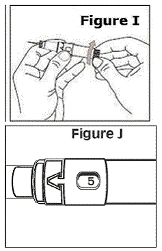 With the syringe pointed upward - Illustration