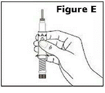 The plunger rod should still be in the fully extended position, with all of the threads visible - Illustration