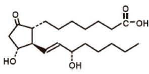 CAVERJECT® (alprostadil) Structural Formula Illustration