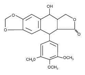 Condylox® (podofilox) Structural Formula Illustration