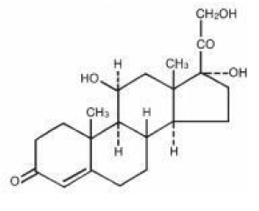 Cortef® (hydrocortisone) Structural Formula Illustration