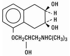 Nadolol - Structural Formula Illustration 1