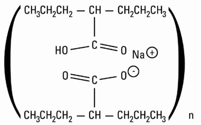 Depakote (divalproex sodium) Structural Formiula Illustration