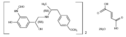 Formoterol fumarate dihydrate - Structural Formula  - Illustration