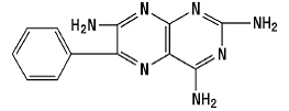 Triamterene Structural Formula Illustration