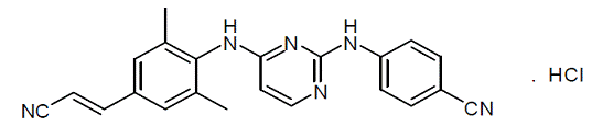 EDURANT® (rilpivirine) Structural Formula Illustration