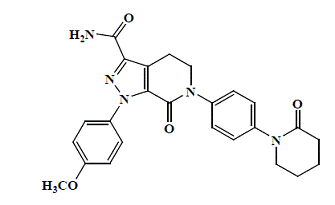 ELIQUIS® (apixaban) - Structural Formula  - Illustration