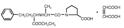 VASOTEC® (enalapril maleate) - Structural Formula Illustration