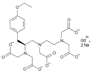 EOVIST (gadoxetate disodium) Structural Formula Illustration