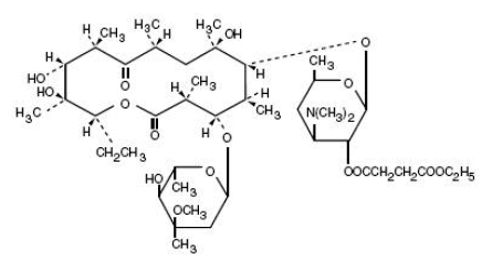 ERY-PED® (Erythromycin Ethylsuccinate) Structural Formula Illustration