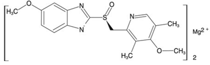 Esomeprazole magnesium - Structural Formula Illustration