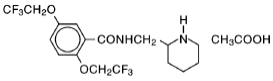  TAMBOCOR (flecainide acetate) Structural Formula Illustration