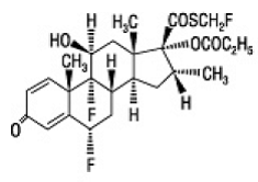 FLONASE (fluticasone propionate) Structural Formula Illustration