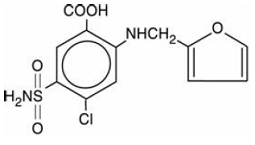 FUROSEMIDE (furosemide) Structural Formula - Illustration