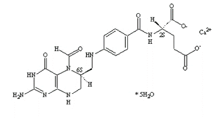 Fusilev® (levoleucovorin) Structural Formula Illustration