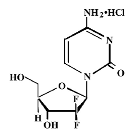 GEMZAR (gemcitabine) Structural Formula - Illustration