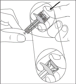 Hold the syringe Illustration