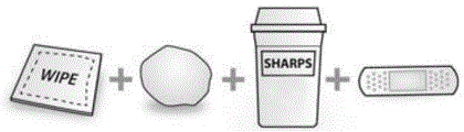 Items not included in the carton Illustration