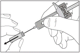 Pull the needle cap off Illustration