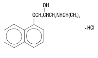 INNOPRAN XL (propranolol hydrochloride) Structural Formula Illustration