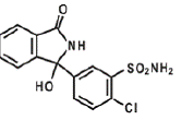 Chlorthalidone Structural Formula Illustration