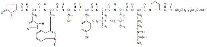 LUPRON® (leuprolide acetate) Structural Formula Illustration