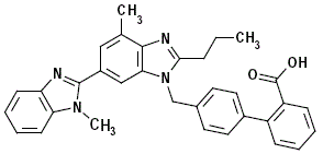 MICARDIS® (telmisartan) Structural Formula Illustration