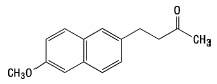 Relafen (nabumetone) structural formula illustration