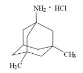 Memantine Hydrochloride - Structural Formula Illustration