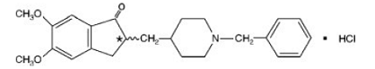 Donepezil Hydrochloride - Structural Formula Illustration