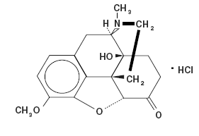 ROXICODONE
(Oxycodone Hydrochloride) Structural Formula Illustration