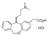 PATANASE (olopatadine hydrochloride) Structural Formula Illustration