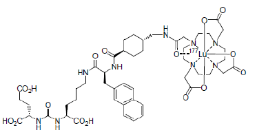 PLUVICTO™ (lutetium Lu 177 vipivotide tetraxetan) Structural Formula - Illustration