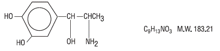 Levonordefrin Structural Formula  - Illustration